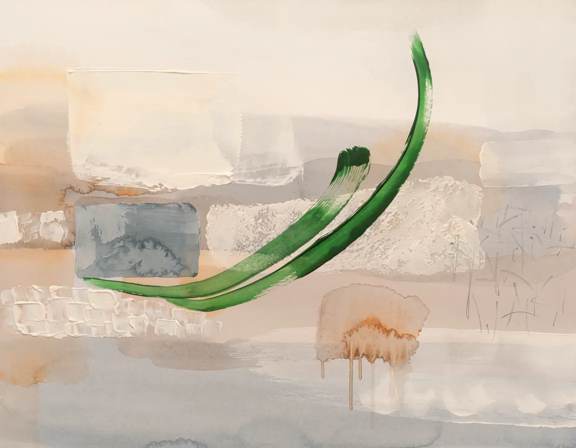 Fading Ground — Foreigners Land series, mixed media